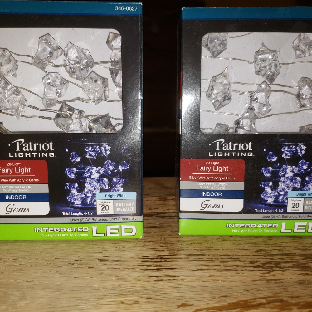String Fairy Light with Acrylic Gems